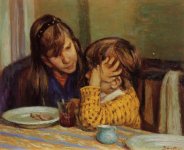 Antonella et Fabien (huile sur toile)  - 54x65 cm - 1984.jpg